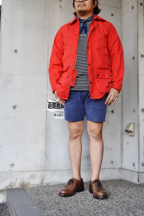 縁起の好い「紅白」その中でも「赤」。。。Barbour・限定 OVERDYED BEDAIL SL・其の①_d0152280_19225028.jpg