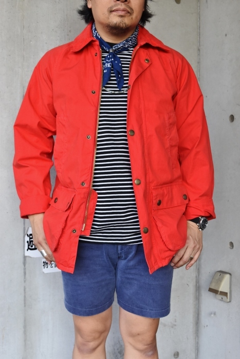 縁起の好い「紅白」その中でも「赤」。。。Barbour・限定 OVERDYED BEDAIL SL・其の①_d0152280_19245074.jpg