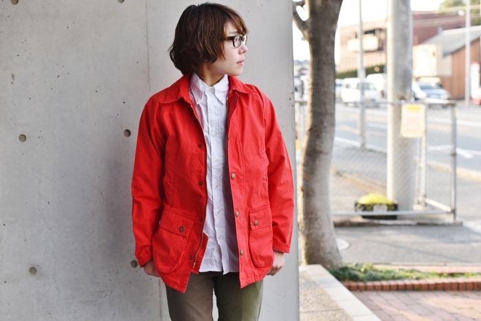 縁起の好い「紅白」その中でも「赤」。。。Barbour・限定 OVERDYED BEDAIL SL・其の①_d0152280_19320868.jpg