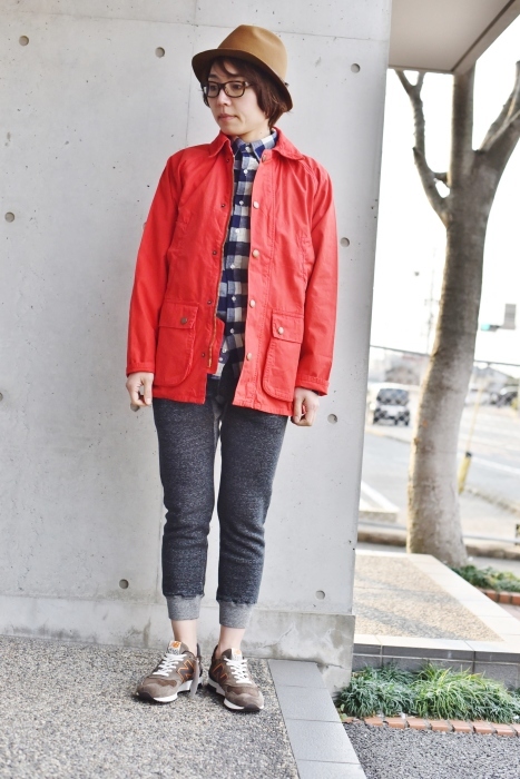 縁起の好い「紅白」その中でも「赤」。。。Barbour・限定 OVERDYED BEDAIL SL・其の①_d0152280_19330543.jpg