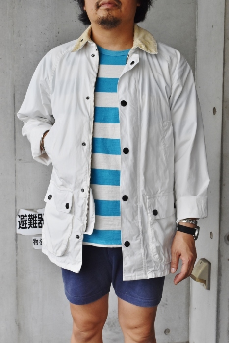 縁起の好い「紅白」その中でも「白」。。。Barbour・限定 OVERDYED BEDAIL SL・其の②_d0152280_20002071.jpg