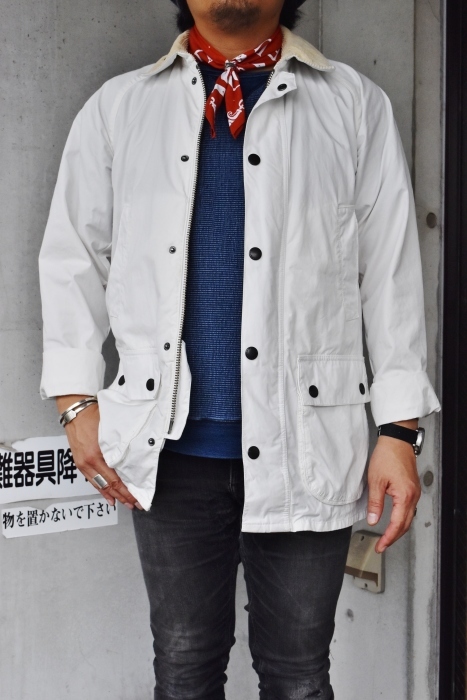 縁起の好い「紅白」その中でも「白」。。。Barbour・限定 OVERDYED BEDAIL SL・其の②_d0152280_20025256.jpg