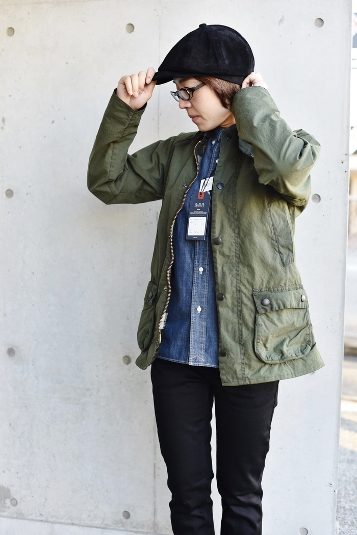 縁起の好い「紅白」その中でも「白」。。。Barbour・限定 OVERDYED BEDAIL SL・其の②_d0152280_21283304.jpg