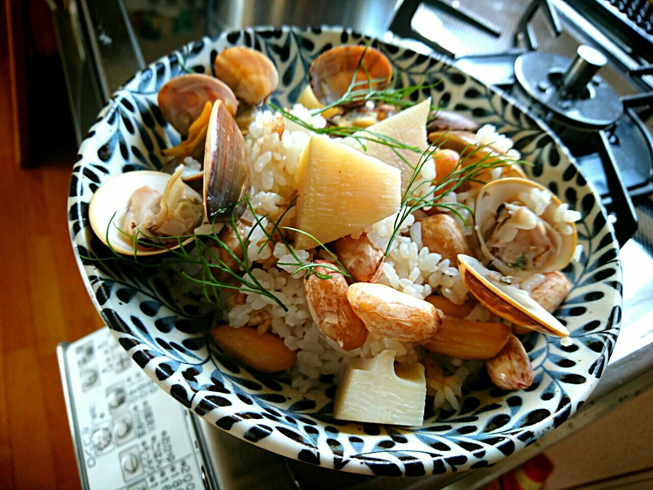 千葉の恵み満載炊き込みごはんは 落花生と蛤と浅利と筍の炊き込みごはん わっぜ美味しい鹿児島としかぷーレシピ