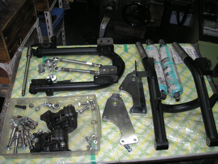BMW サイドカー用アールズフォーク製作_e0218639_15293811.jpg