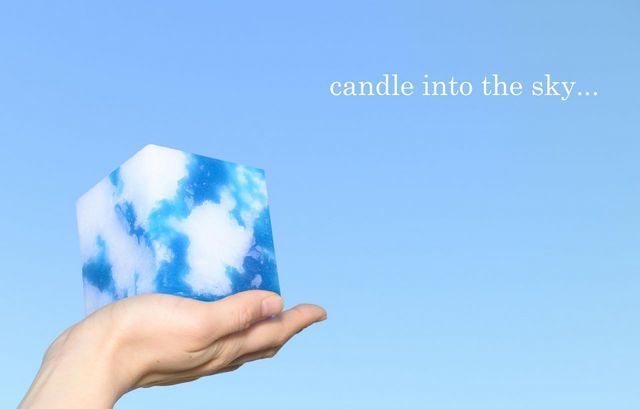 真っ青な空をそのまま切り取ったようなCANDLE♡_b0125570_10053909.jpg