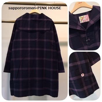 PINK HOUSE新作☆ビッグチェックチュニック入荷_a0145048_14545006.jpg