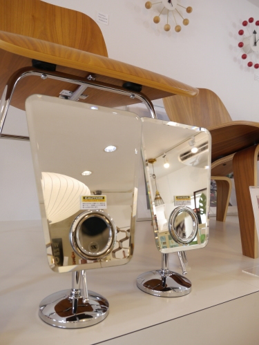 DULTON Trapezoid rimless mirror with magnifying mirror_b0125570_10475138.jpg