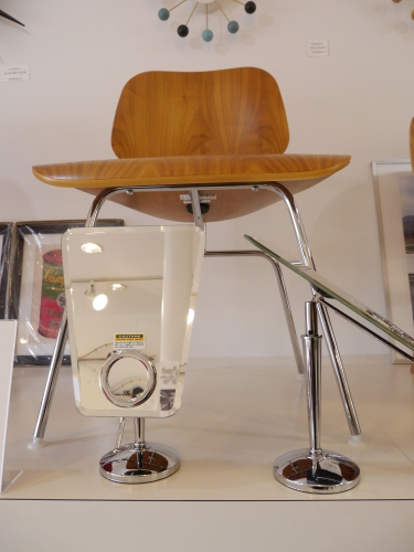 DULTON Trapezoid rimless mirror with magnifying mirror_b0125570_10501236.jpg