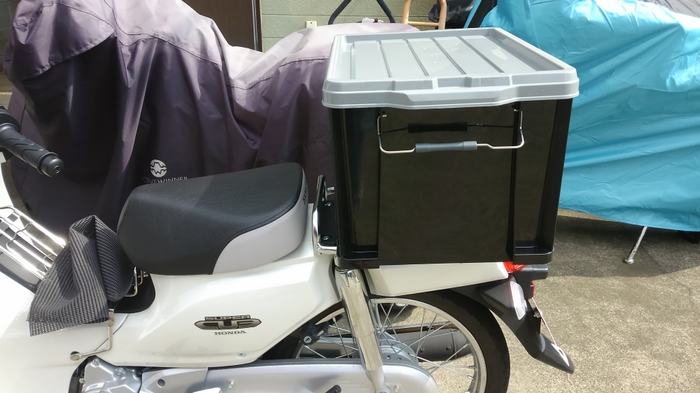 スーパーカブ110 JA10 マフラー　リアボックス カブ110（JA10）リアボックス的ななにか : marmalade spoon archive