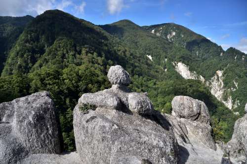 山上のビーチから眺める迫力ある甲斐駒ヶ岳～2017年9月 日向山_d0372906_15513842.jpg