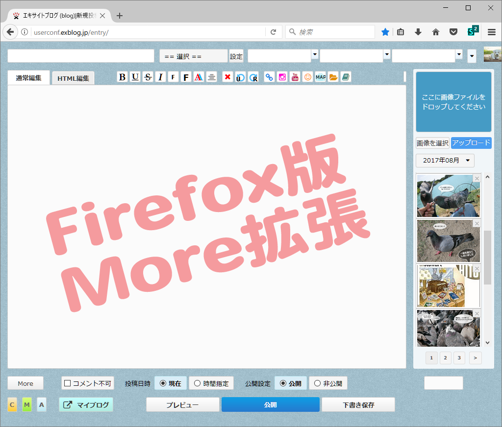 エキサイト編集画面のアレンジ（65）　Firefox版 - More拡張 ver.5_a0349576_20280593.png