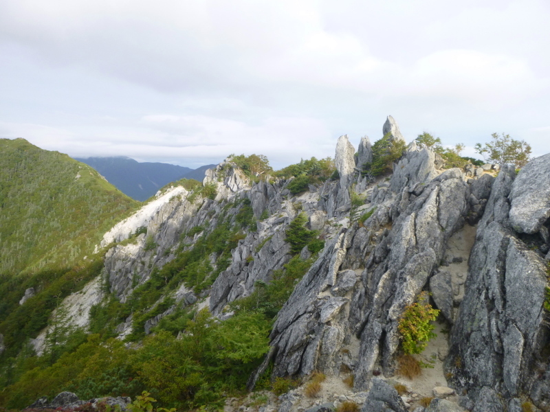 鳳凰三山　地蔵岳から観音岳(2,840.7M) に向かう  NO １_d0170615_08333081.jpg