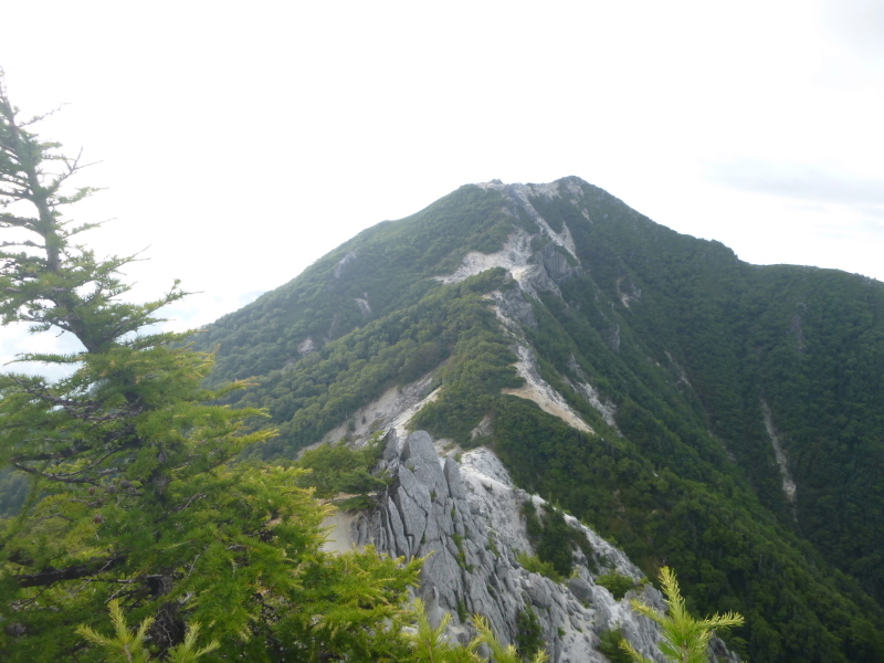 鳳凰三山　地蔵岳から観音岳(2,840.7M) に向かう  NO １_d0170615_08342846.jpg