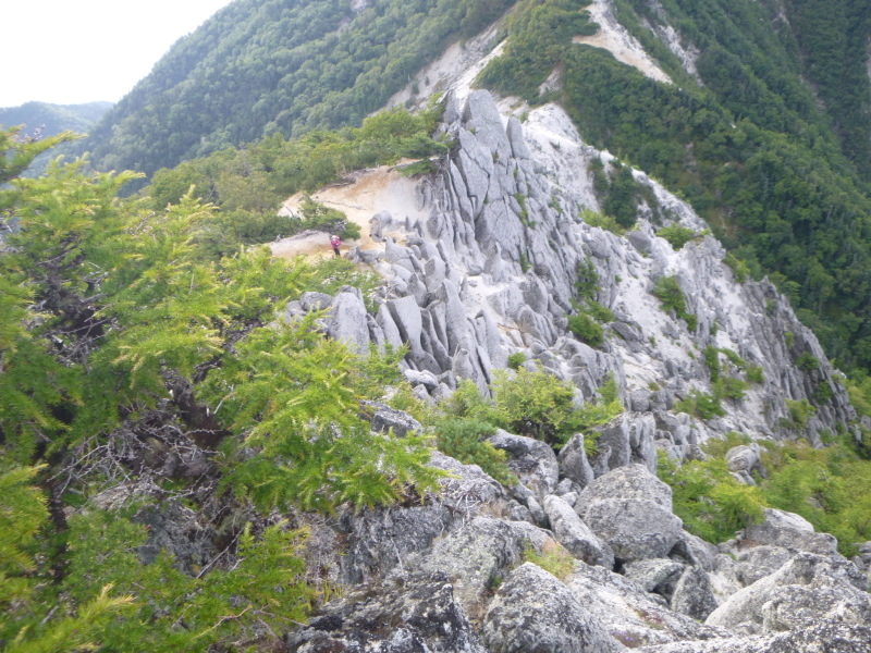 鳳凰三山　地蔵岳から観音岳(2,840.7M) に向かう  NO １_d0170615_08343537.jpg