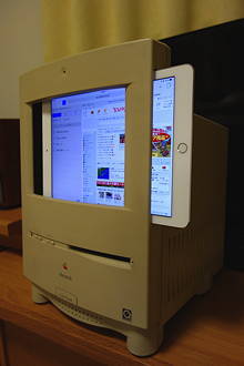 カラクラの筐体にiPadの液晶とHDMIコントローラーを組み込んだ