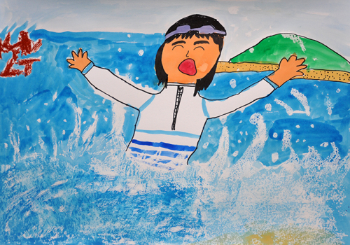 児童画クラス「夏休みの思い出」_b0212226_11030412.jpg