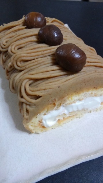 甘栗でモンブランロールケーキ おでかけメモランダム 鹿児島