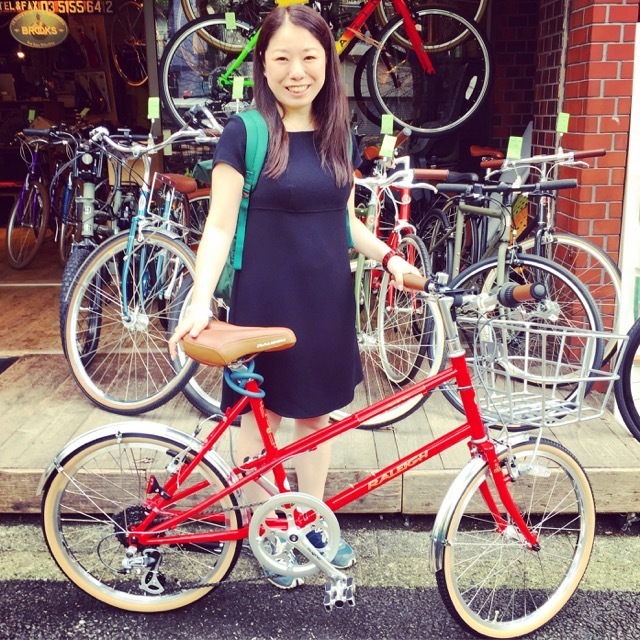 ☆今日のバイシクルガール☆ 自転車女子 自転車ガール ミニベロ クロスバイク ライトウェイ トーキョーバイク シュウイン ラレー ブルーノ おしゃれ自転車 マリン ターン_b0212032_19170466.jpg