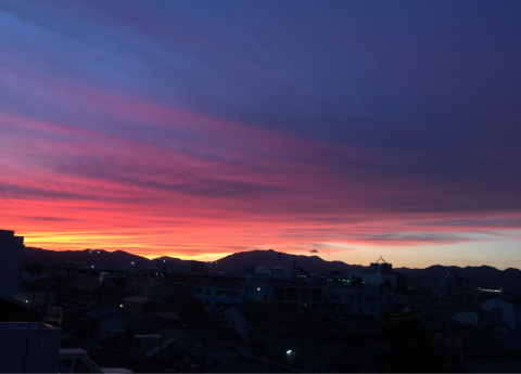 夕焼けショー_b0184870_10564513.jpg