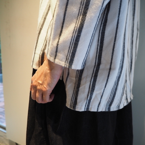 プルオーバーのネルシャツ　ARTE POVERA_d0364239_17250125.jpg