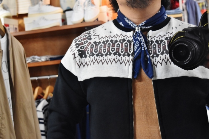 お手頃・FULL COUNT 。。。NATIVE柄 SWEAT ZIP JACKET!★!_d0152280_20580020.jpg