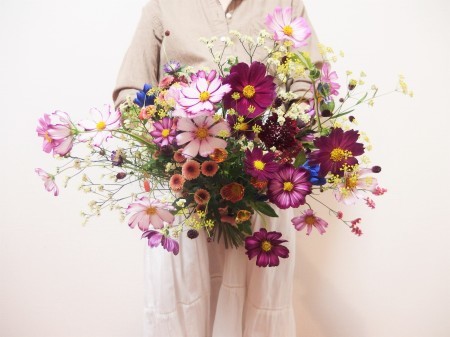 臨月、心を励ましてくれる花を　ご主人さまから奥様へ　鳳鳴館の卒花様へ_a0042928_21262809.jpg
