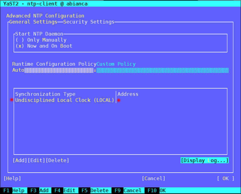 SUSE Linux (SLES12) を YaST で NTP の設定_a0056607_16025029.jpg
