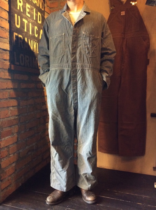50's Lee UNION ALLS hickory stripe : BUTTON UP clothing