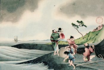 葛飾応為 額絵