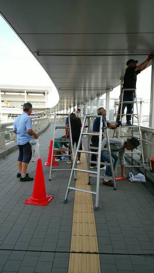 狭山市駅西口に準備に行きました_c0386454_23574653.jpg
