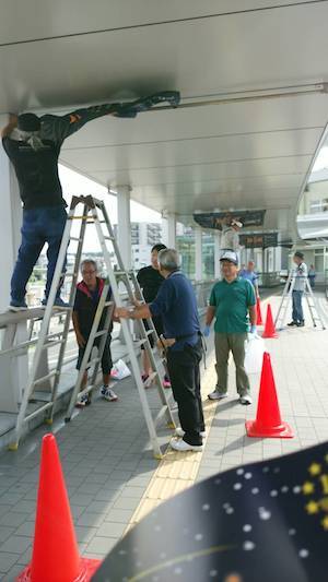 狭山市駅西口に準備に行きました_c0386454_23574706.jpg