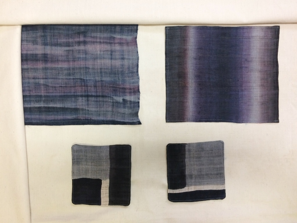 Gray and Pink 展 西染物店さん マットやコースター_b0353974_21484861.jpg