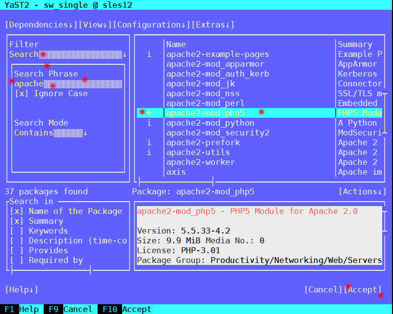 SUSE Linux (SLES12) で apache2 HTTPサーバー と PHP スクリプトのインストール_a0056607_12462718.jpg