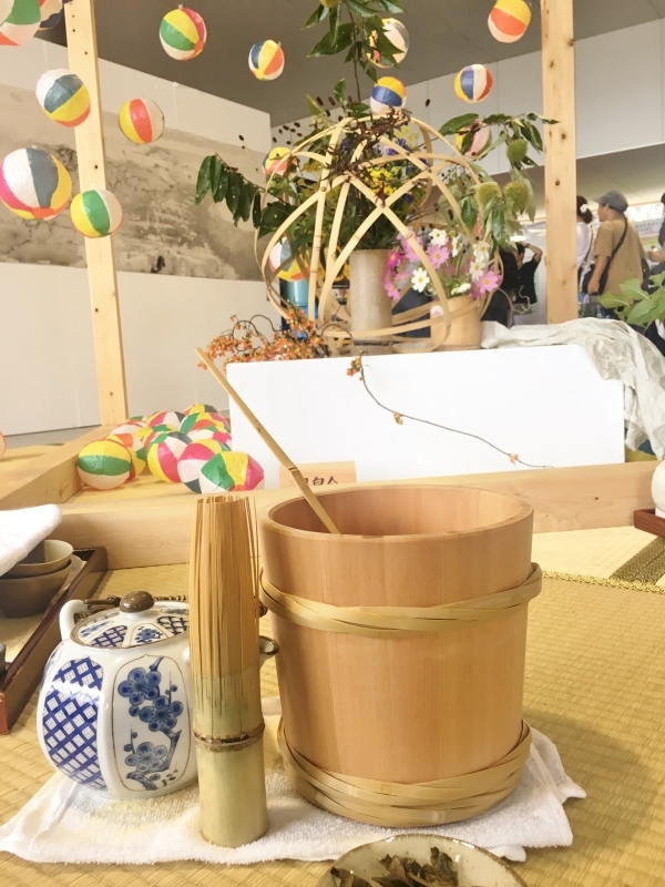 産業フェスタで桶茶_b0220318_09472757.jpg