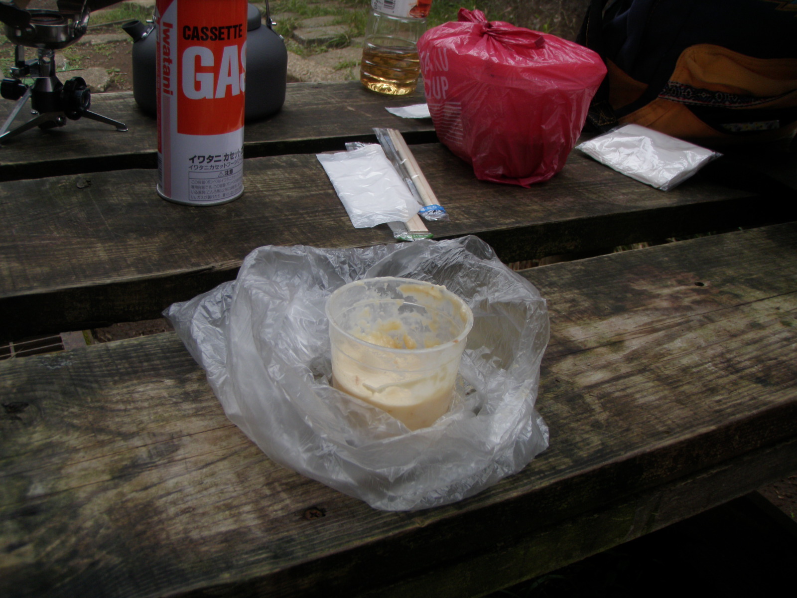 大山での食事_b0199487_18535230.jpg