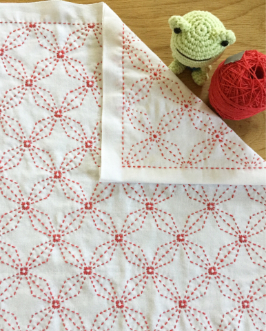 刺し子 花菱 Ram Chocoと私の日々 刺し子 花菱 Ram Chocoと私の日々