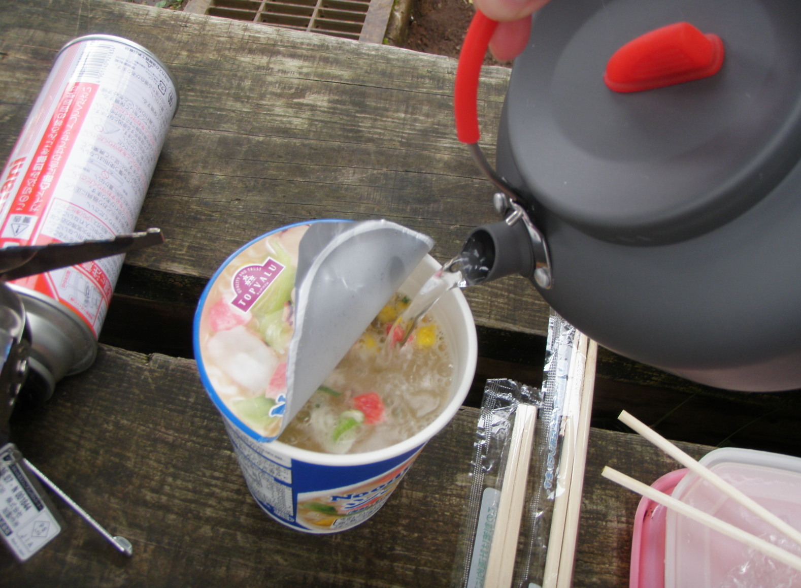 大山での食事_b0199487_09195827.jpg