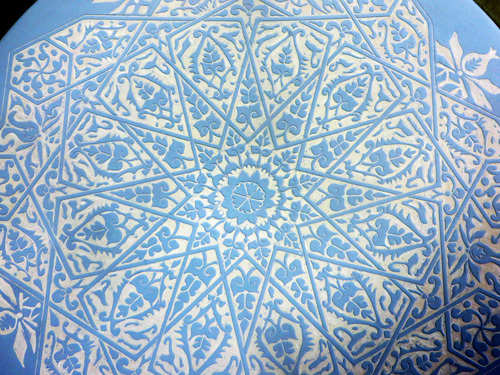 教室作品・・アラベスク紋大皿_d0085887_07441170.jpg