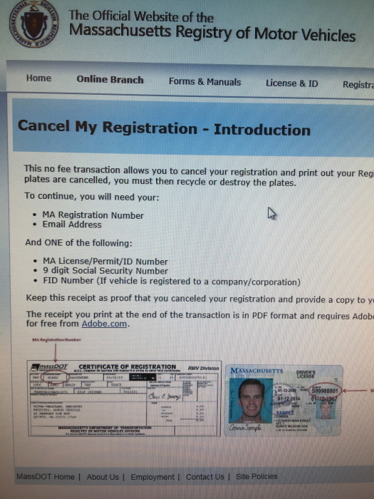車の解約 Registration Cancel 自動車保険の終了 ハーバードで奮闘中 日本人救急医ブログ