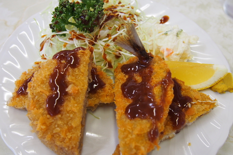 閉店 あの孤独のグルメの 源氏食堂 大原 ブタ肉塩焼きライス ミックスフライ Samのlifeキャンプブログ Doors In Out