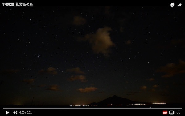 礼文島の星空_e0183106_19173570.jpg