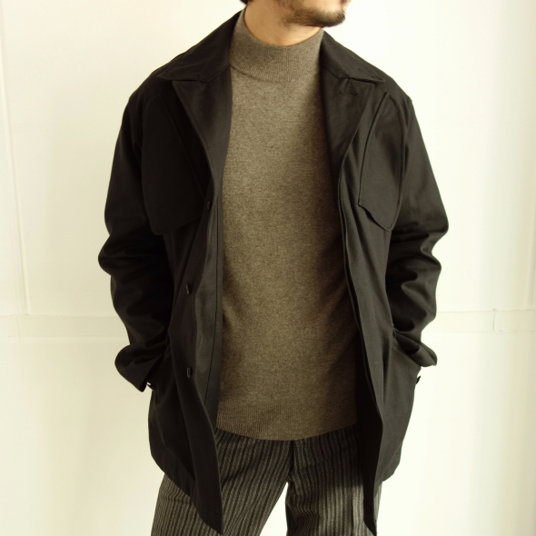 ハ*サ様 6982 COMOLI コモリ 17AW コットンツイルミリタリージャ COMOLI コモリ コットンツイルジャケット ブラック2 - メルカリ