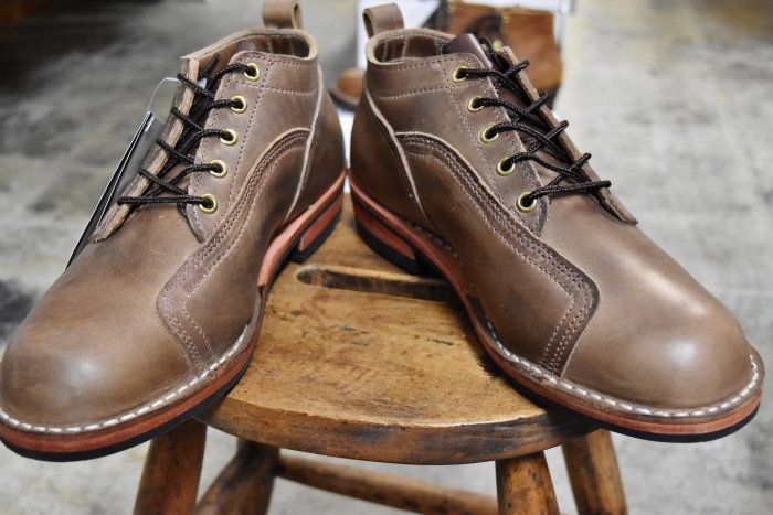 秋の御買い得★な贈りモノ。。。NICKS BOOTS (某メーカー・別注) LINE MAN Patch Oxford Boots★_d0152280_21213149.jpg