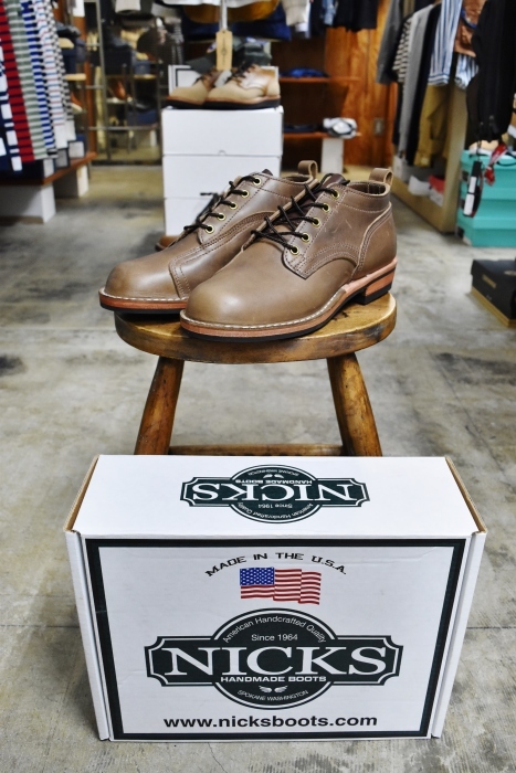 秋の御買い得★な贈りモノ。。。NICKS BOOTS (某メーカー・別注) LINE MAN Patch Oxford Boots★_d0152280_21261439.jpg