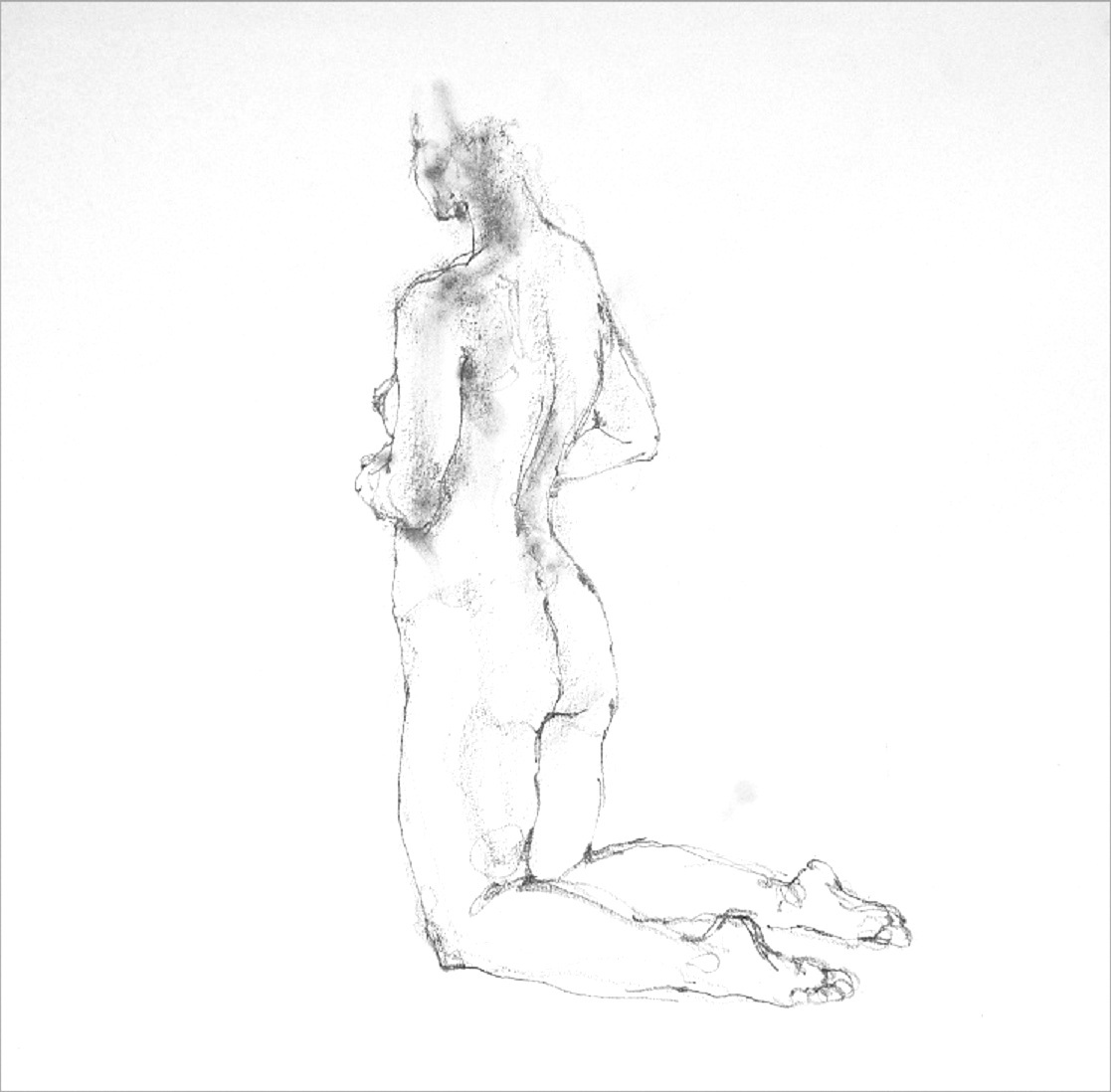 両膝をつくポーズ 同ポーズ 6枚のクロッキー Croquis 画室 游 Croquis Drawing Dessin Sketch 両膝をつくポーズ 同ポーズ 6枚のクロッキー Croquis 画室 游 Croquis Drawing Dessin Sketch