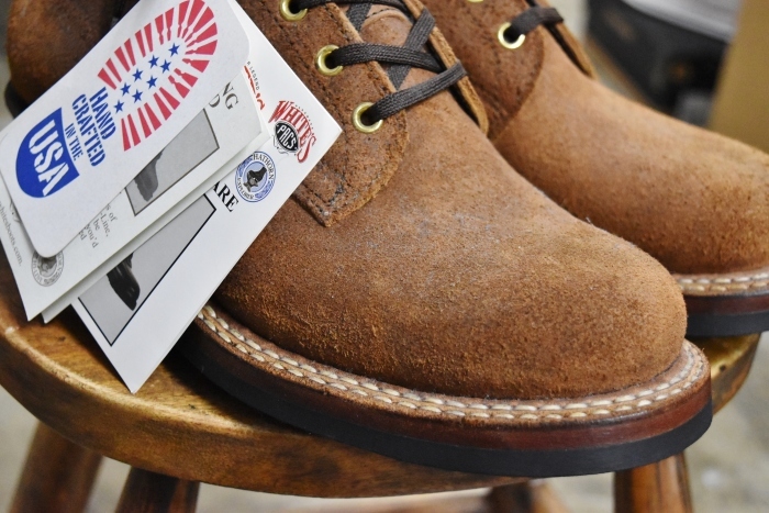 秋の御買い得★な贈りモノ。。。NICKS BOOTS (某メーカー・別注) LINE MAN Patch Oxford Boots★_d0152280_07274218.jpg