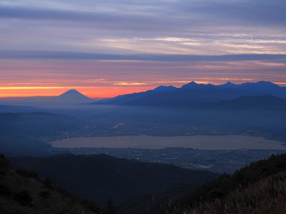 夢は朝開く♪ 高ボッチから富士山シルエットロマン(3)_a0031821_08570231.jpg