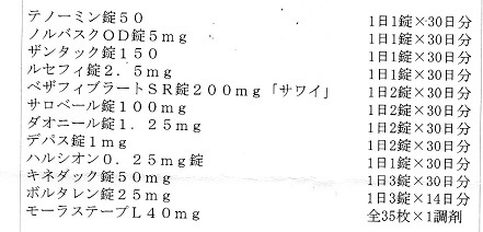 お薬手帳と血液検査結果_a0082724_17462565.jpg