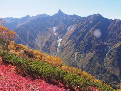 錦秋の燕岳～大天井岳～西岳縦走 № ③　　2017.9.29～10.１_b0335256_13163654.jpg